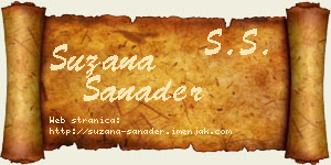 Suzana Sanader vizit kartica